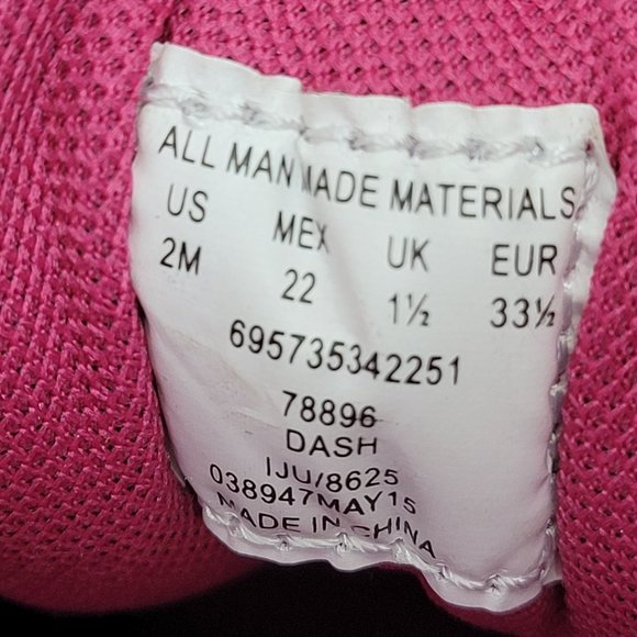 Everlast Dash Girl's Youth Running Athletic Shoes Fuchsia/Black US Size 2M NIB - Picture 11 of 11